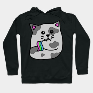 polysexual pride flag cat Hoodie